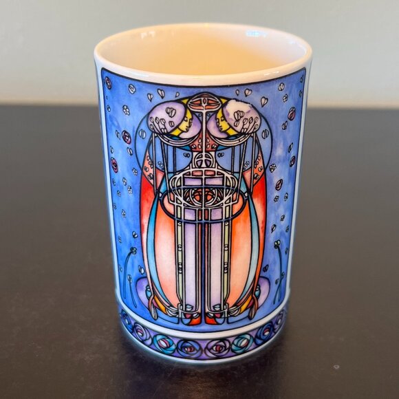 Vtg Dunoon "Mackintosh" Art Nouveau Style Cup / Mug Designed by Joanne Triner - Picture 7 of 13